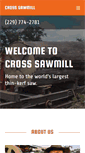 Mobile Screenshot of crosssawmill.com